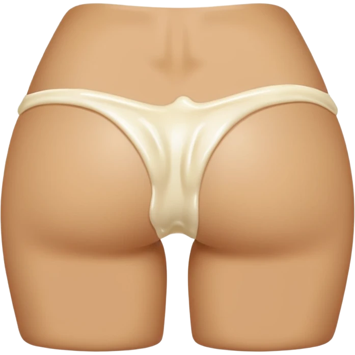 Butt white cream on it emoji