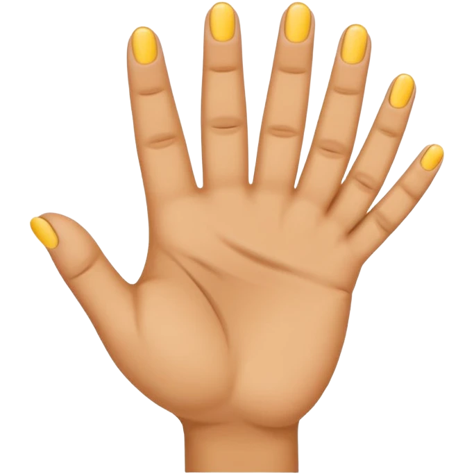 Hand emoji with thumb holding down ring finger with other fingers extended  emoji