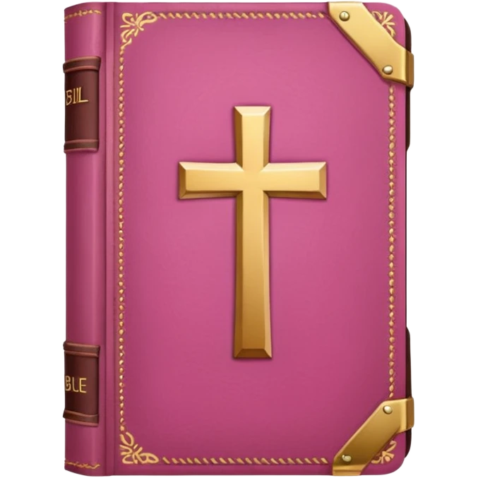 pink bible emoji