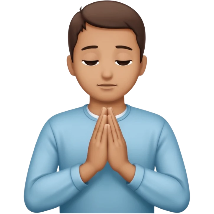 hands in prayer position emoji