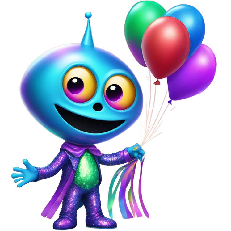 Party alien emoji
