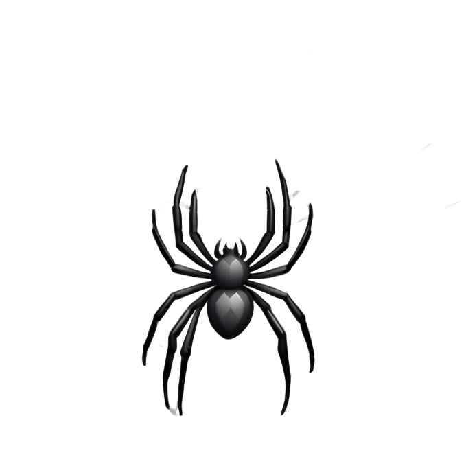 light grey spider web emoji