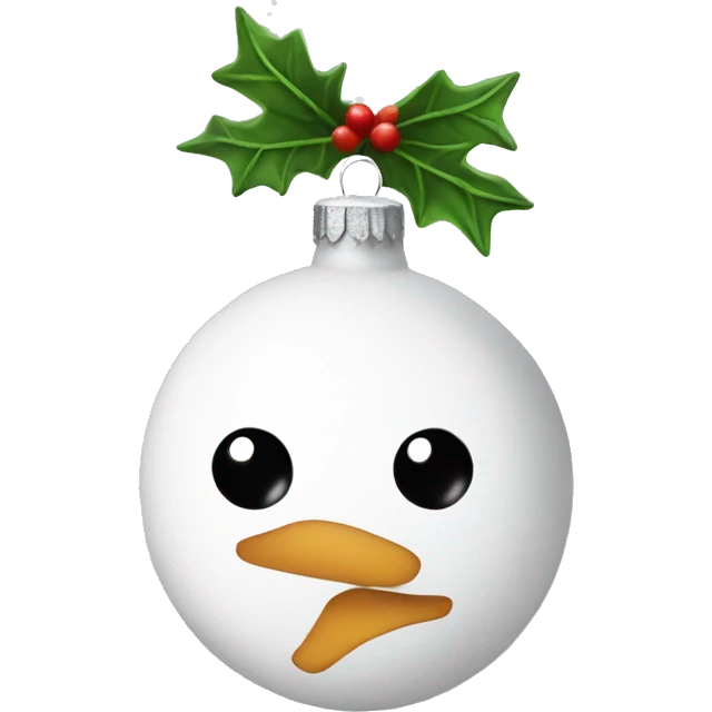 White Christmas decoration emoji