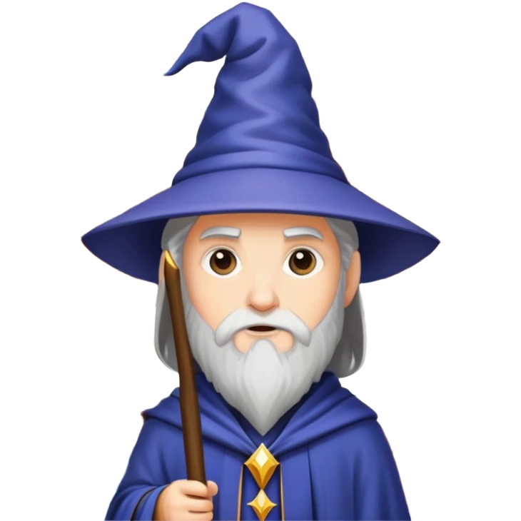 wizard standing out in a crowd emoji