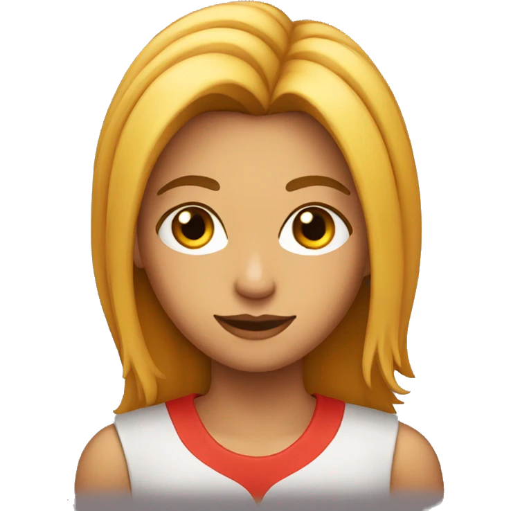Cara con pelo rojo emoji