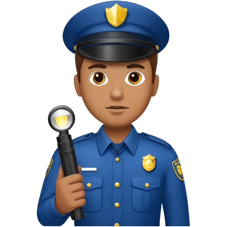 Security Guard with Flashlight right emoji