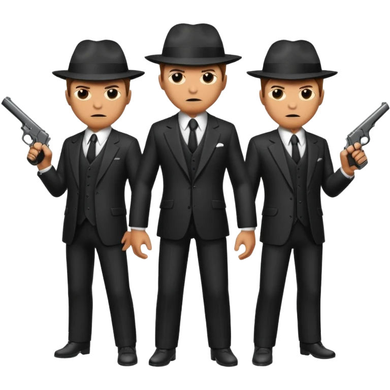 4 mafia members guns emoji