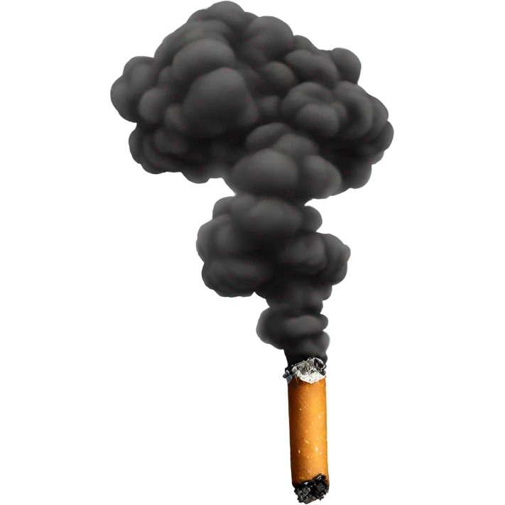 Smoking upside down emoji