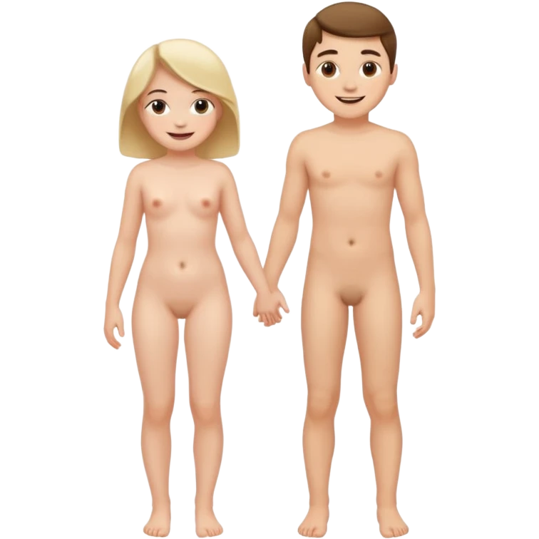 Kız erkek çırılçıplak boydan emoji