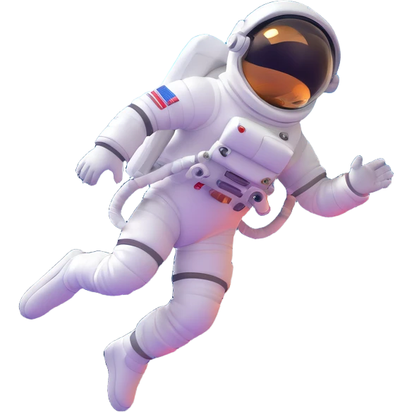 astronaut floating near a glowing wormhole, inspired by Interstellar emoji