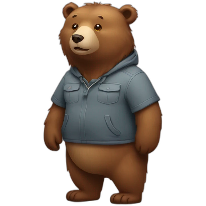 Bear standing emoji