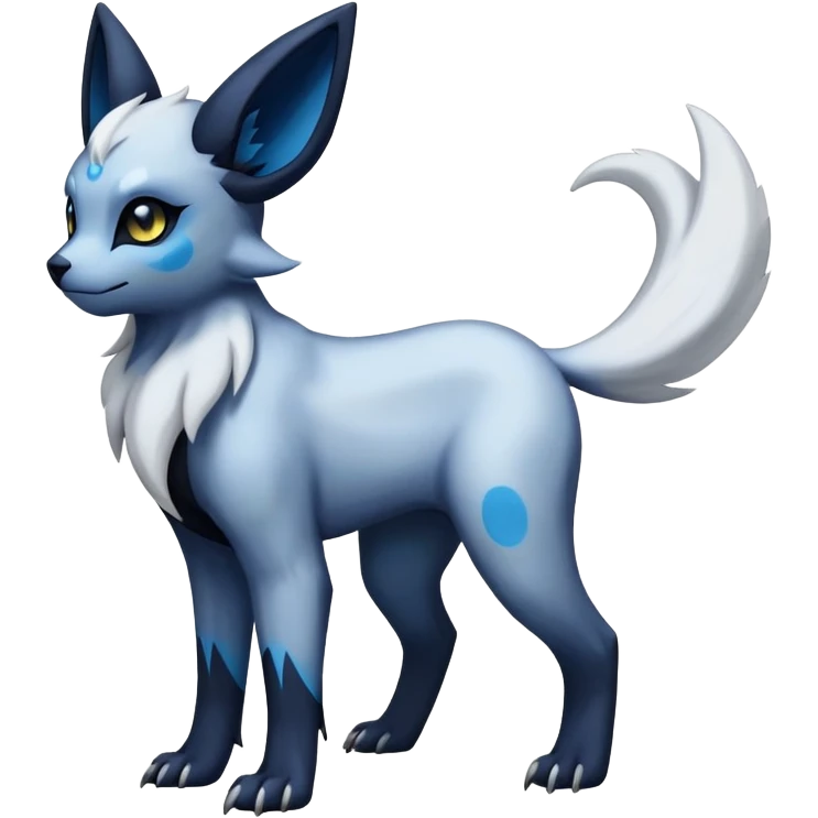 Absol-Umbreon-Fakémon-hybrid-creature (full body)  emoji