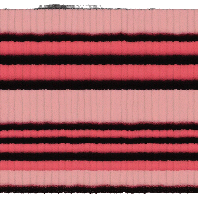 pink and red and black alternating striped knit sweater  emoji