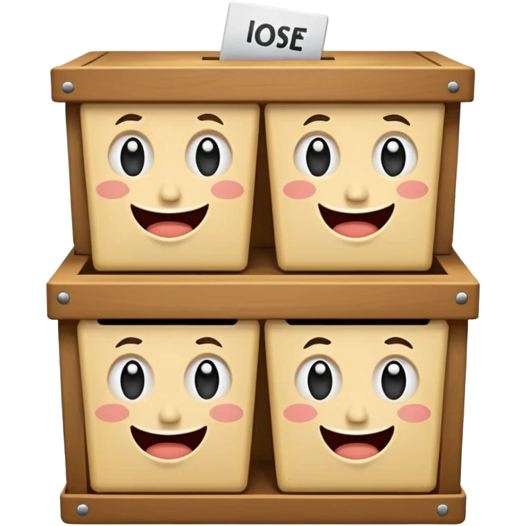 gusto ko 'yong ballot box and then may mga facial expression na masaya, malungkot, pagod, inaantok, kinikilig. emoji