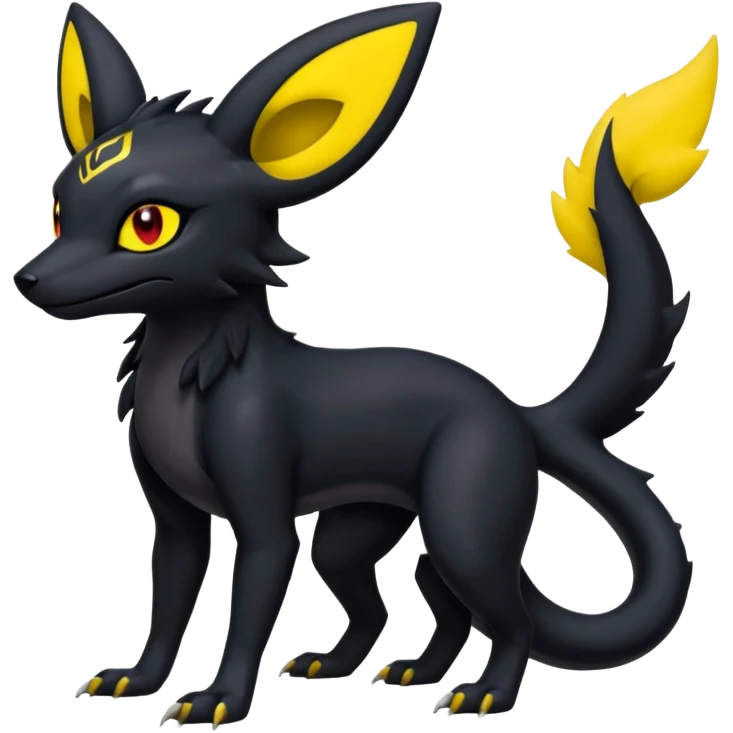 Salandit-Nargacuga-Umbreon-Fakémon-hybrid-creature (full body)  emoji