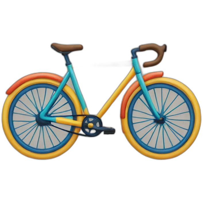 Bicicleta grande puzzle colores emoji