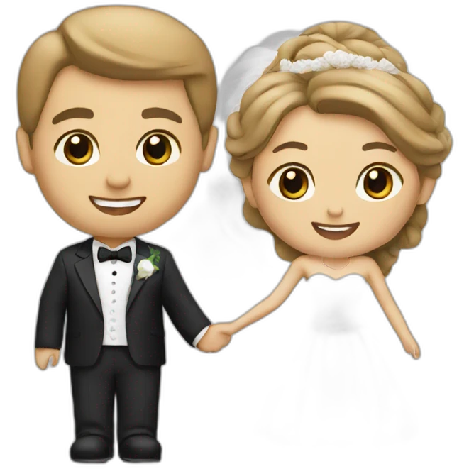 bride and groom emoji