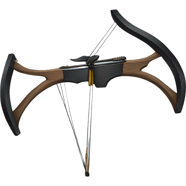 black cross bow emoji