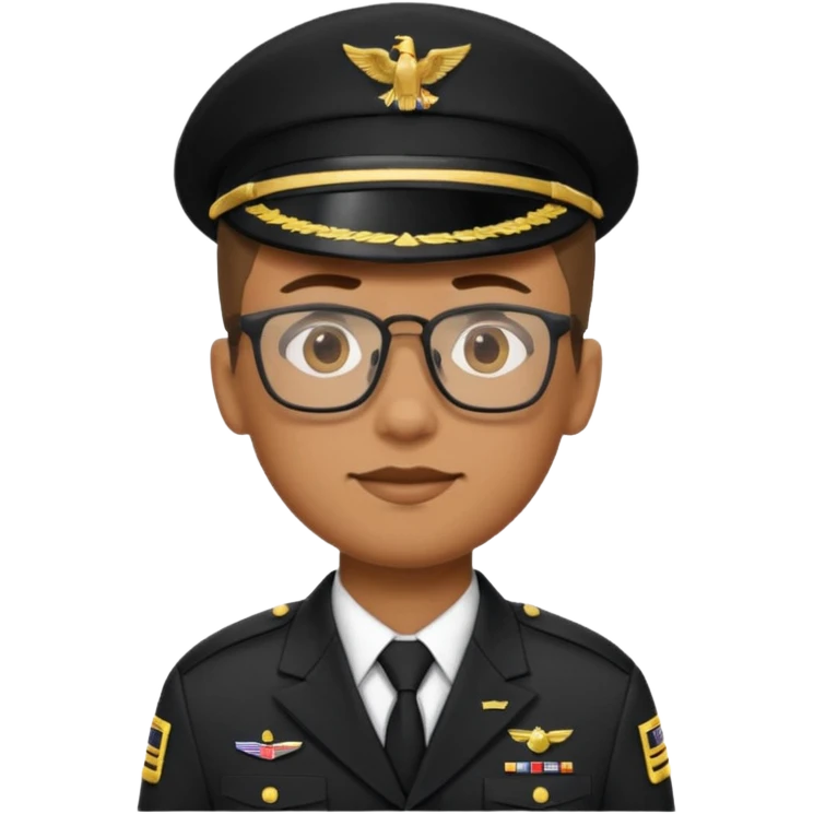 USA army boy with glasses emoji