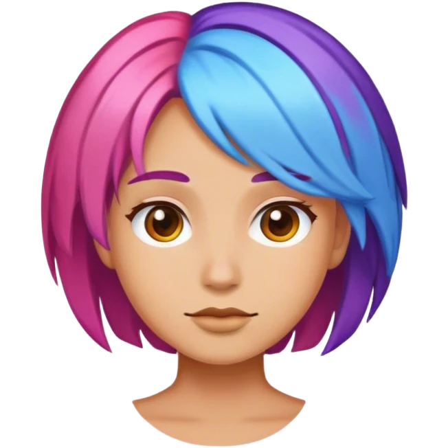 ينكور شعره ملون emoji