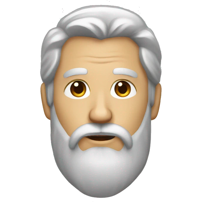 male face with long gray beard emoji
