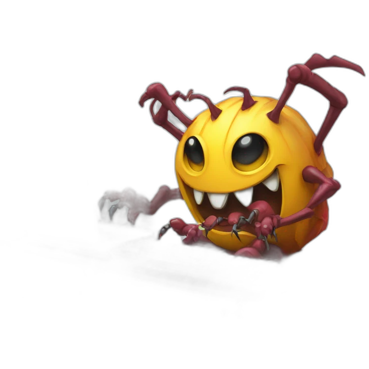 developper using a keyboard and mouse to fight a bug monster emoji