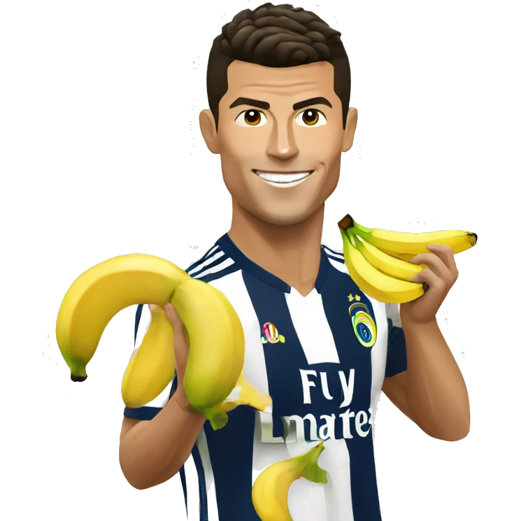 Cristiano ronaldo with a banana emoji