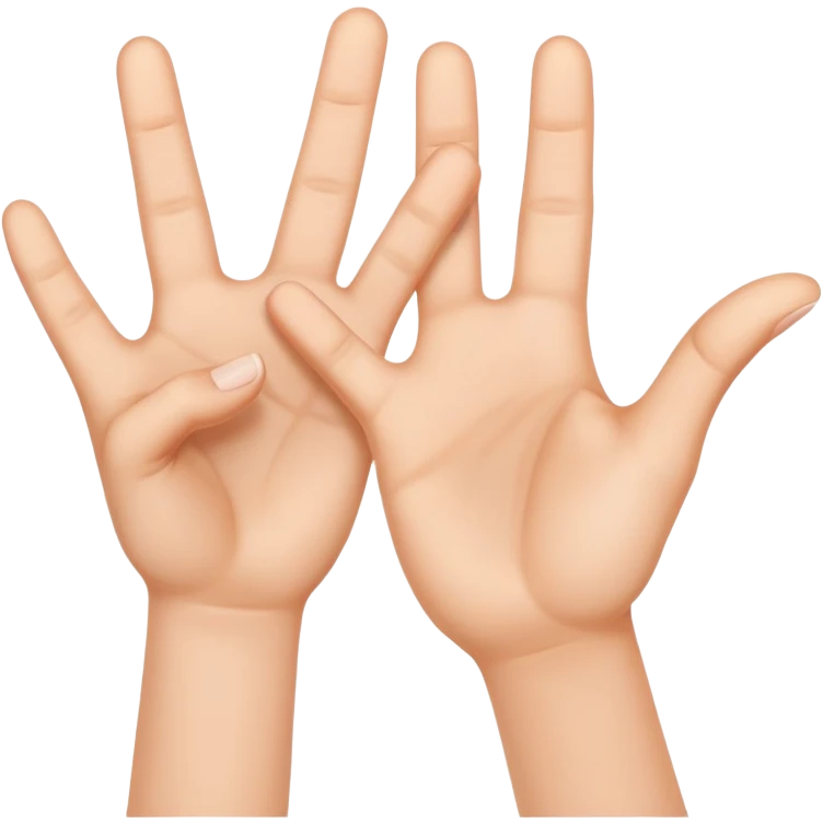 doing fingers emoji
