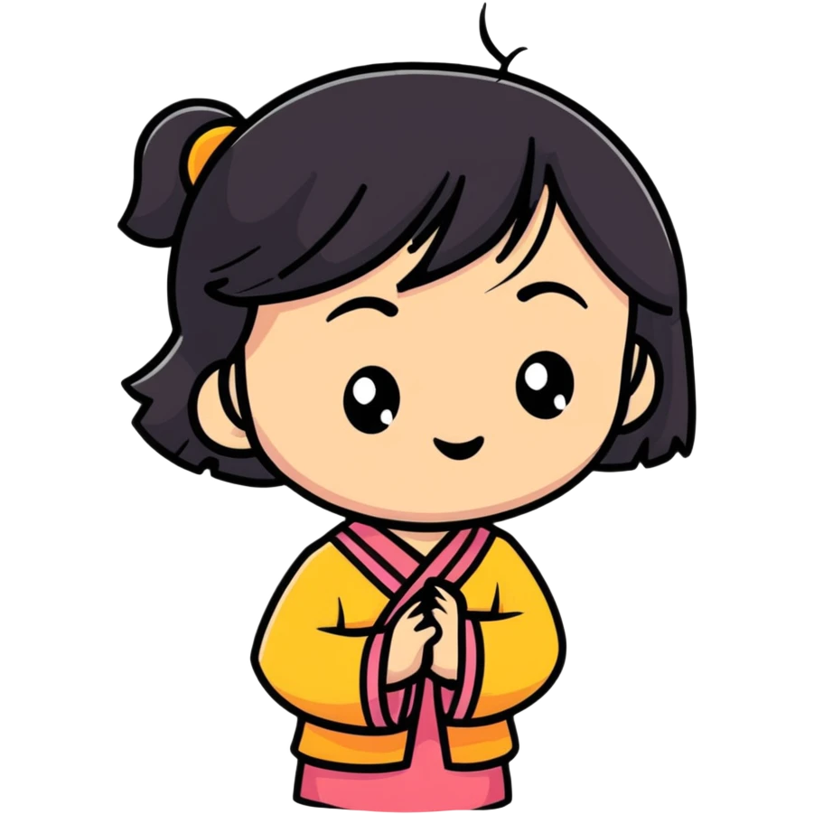 Asian girl emoji