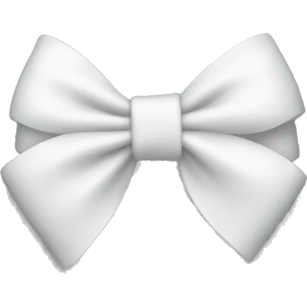 White bow emoji