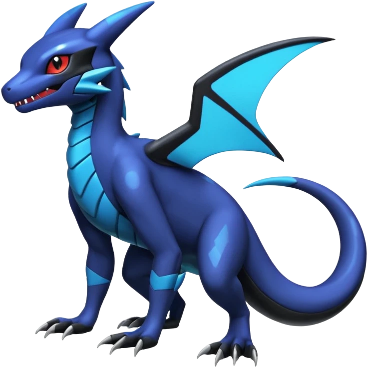 Shiny Salandit-Umbreon-Garchomp-Noivern-Noibat-Hybrid (Full body) emoji