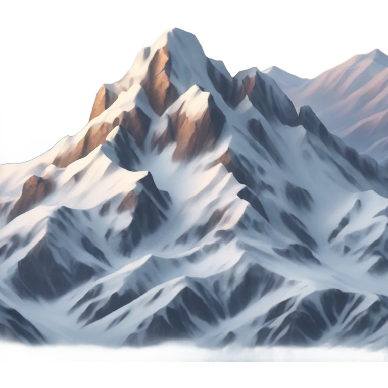 snow on the mountains  emoji