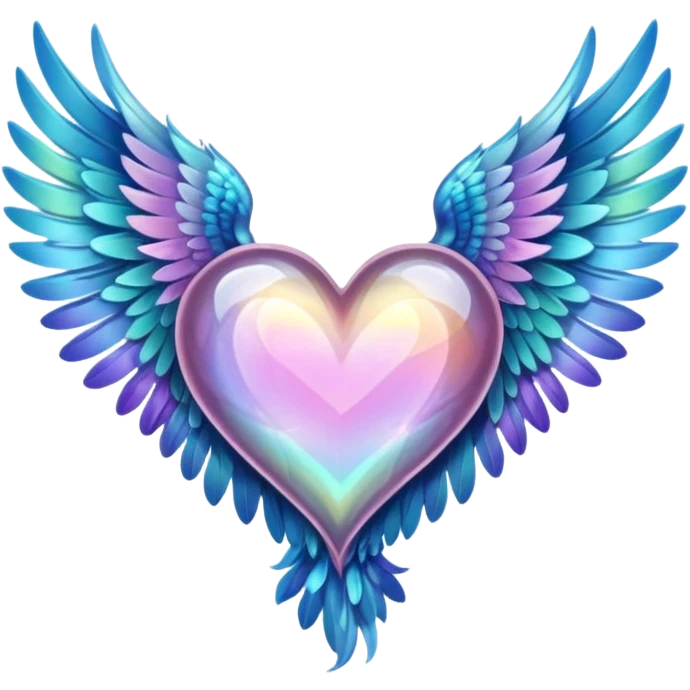 fairytale wings heart emoji