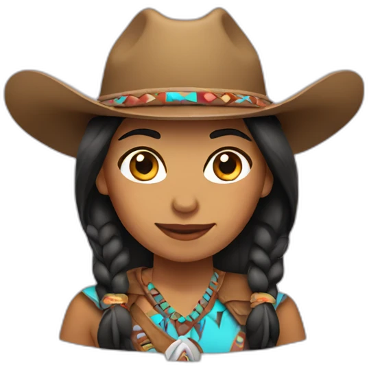 native american cowgirl emoji