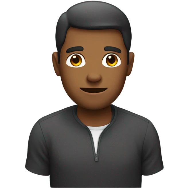 Man with no hand emoji