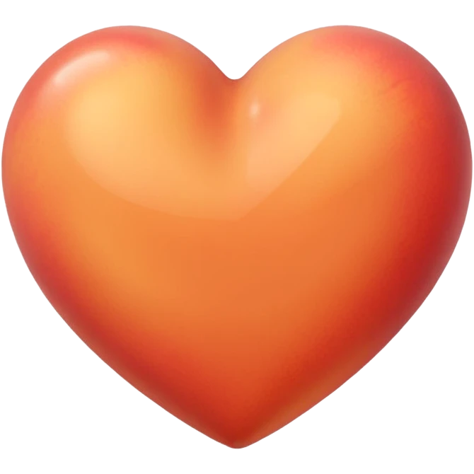 make an image of a peach colored heart emoji emoji