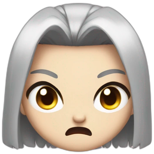 anime cuty angry emoji