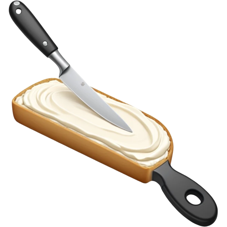 cream cheese spread on a knife emoji
