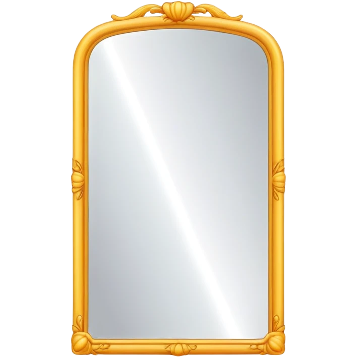 large mirror with simple frame emoji