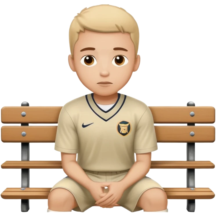 player on the bench waiting my turn emoji
