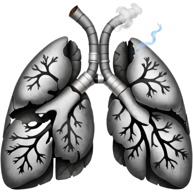 Pulmones fumando emoji