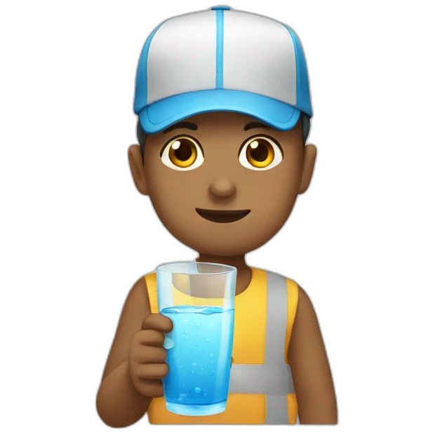 Drinking water emoji