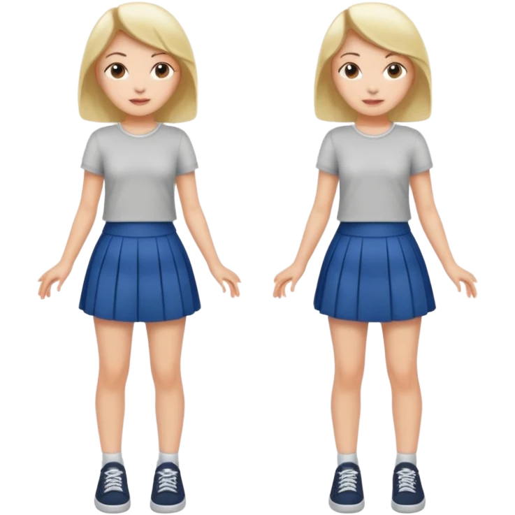 Nude girl legs  opening left right  emoji