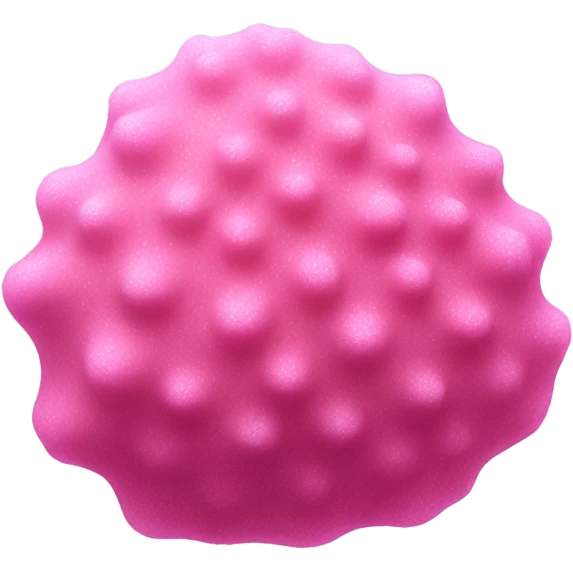 Pink sea sponge with glitter  emoji