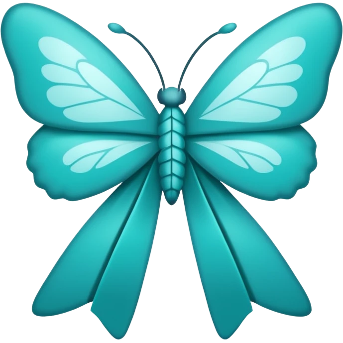 Mental health ribbon and a butterfly tattoo  emoji