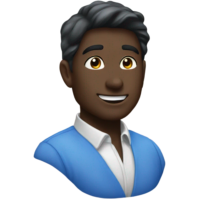 Blue morning glory emoji