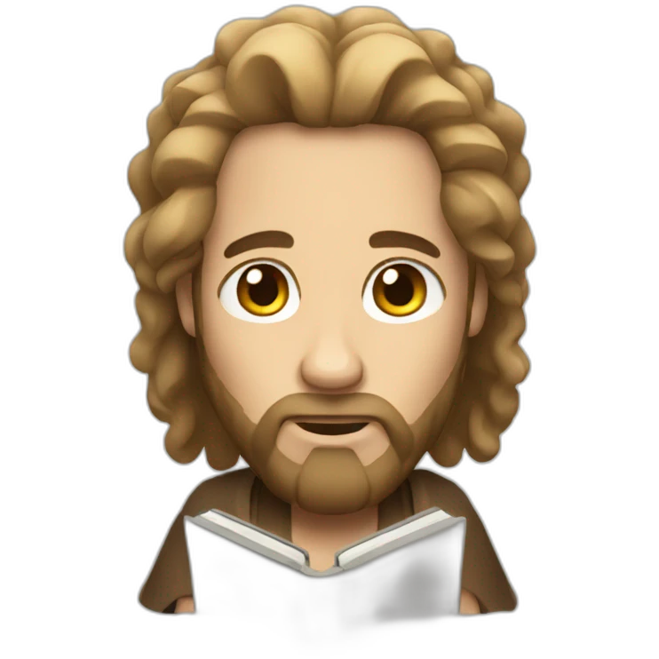 Moses holding two iPads emoji