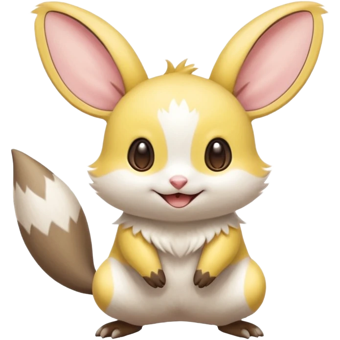 Tropical Exotic Minccino-Emolga-fusion  emoji