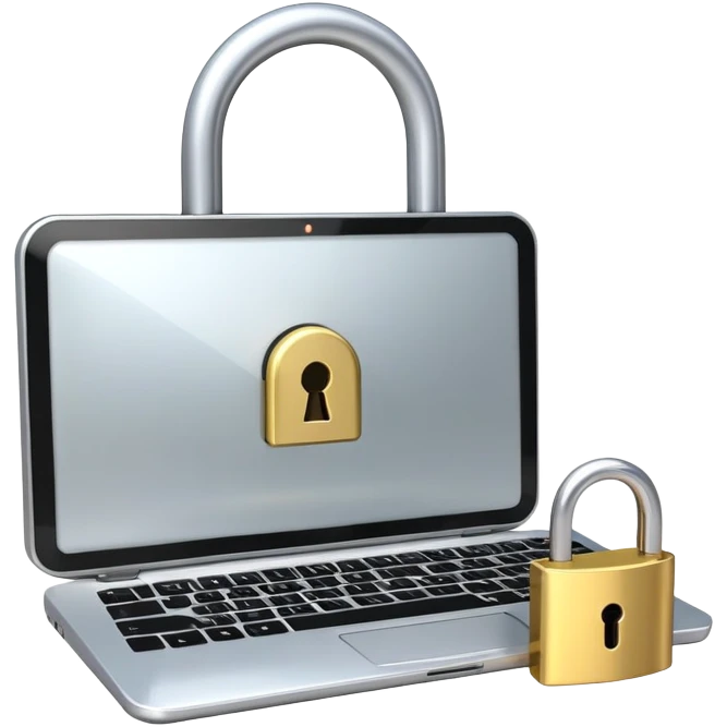 Computer with unlocked padlock representing unrestricted AI emoji
