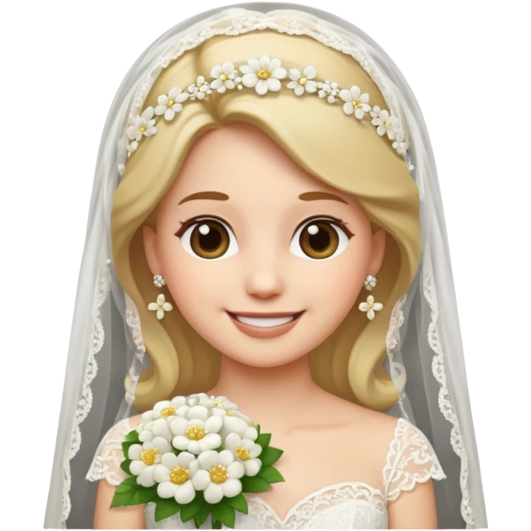 Crie emojis de noiva clean emoji